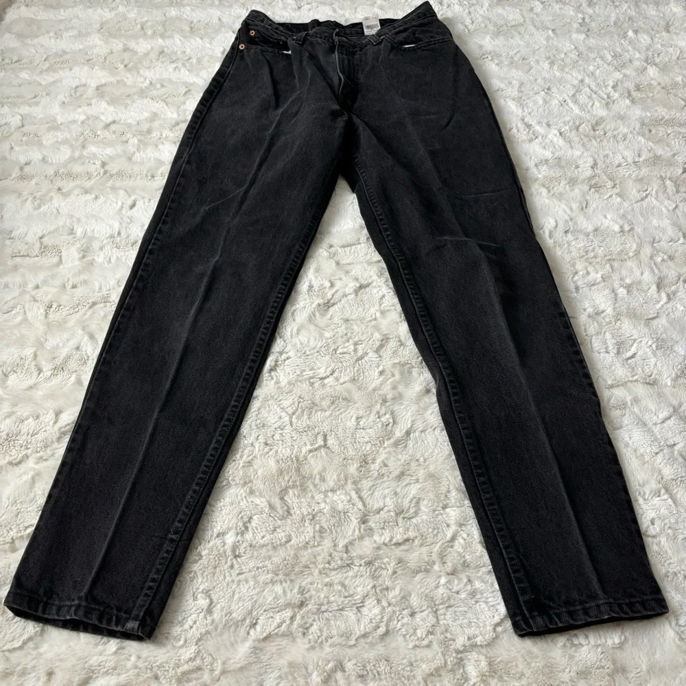 Levi's Vintage Women's Size 11 M Black Wash High Waist Tapered Jeans Made in USA